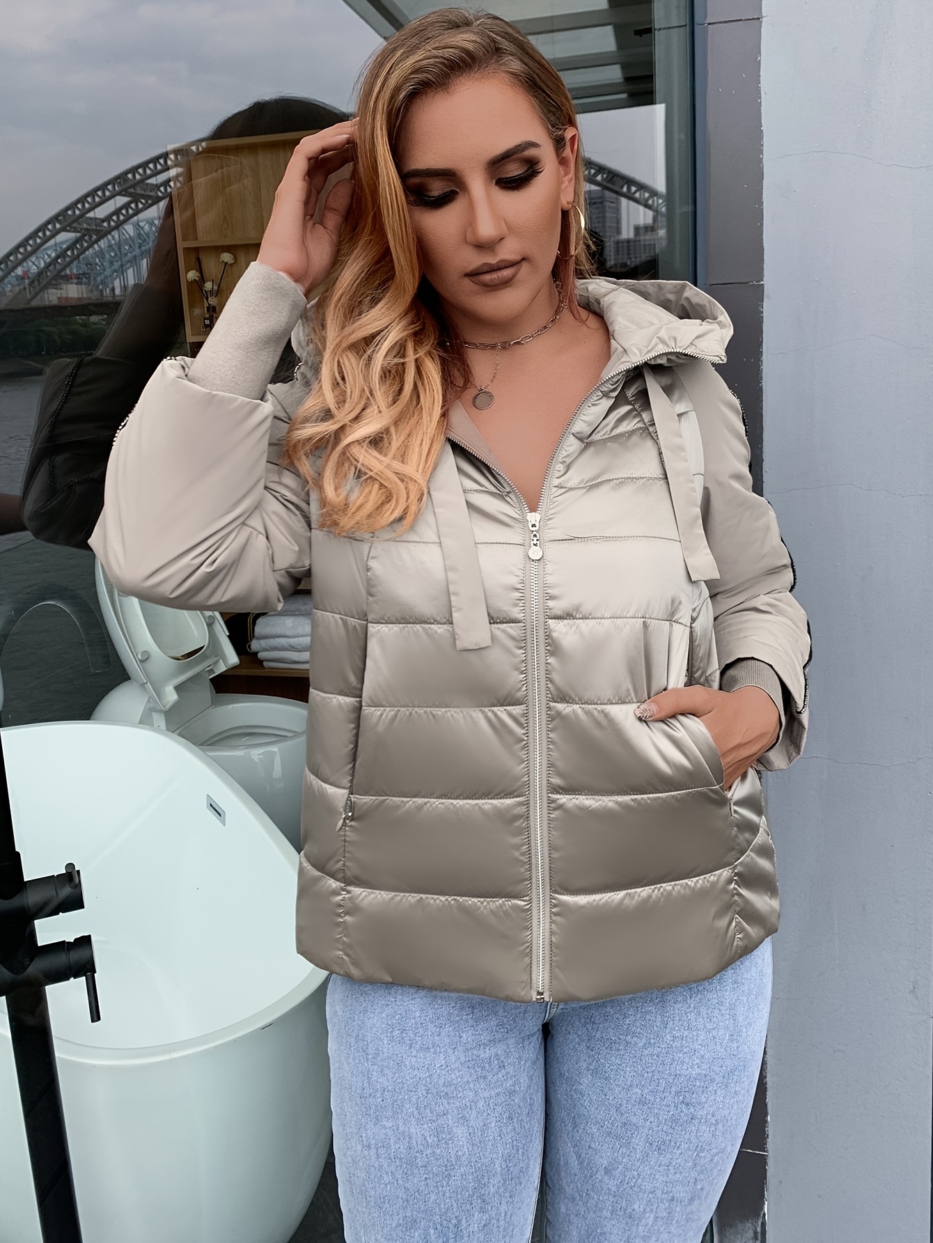 Anorak acolchado ajustable - Mujer