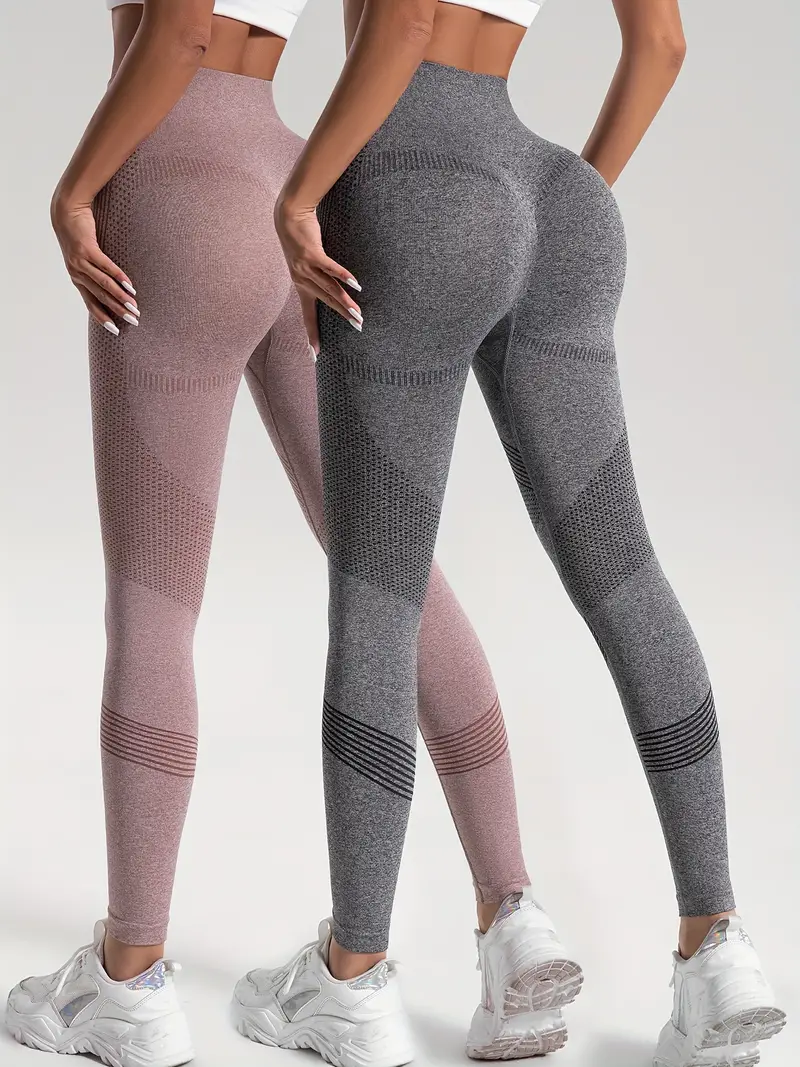 Solid Color High stretch Fitness Yoga Sports Leggings Soft - Temu