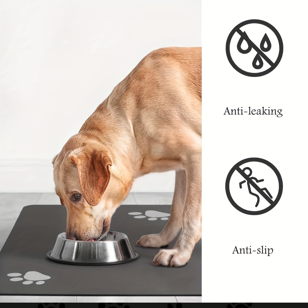 Pet Feeding Mat-Absorbent Dog Mat for Food and Water-No Stains Dog Food Mat-Quick Dry Dog Bowl Mat Cat Food Mat-Dog Accessories Pet Supplies-Dog