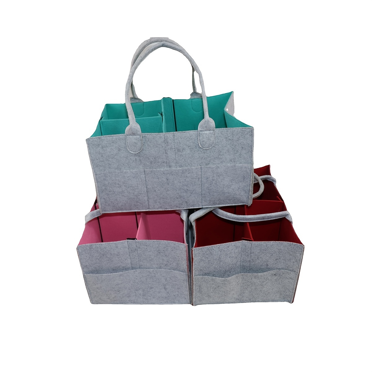 Cesta organizadora para pañales de bebé Hinwo con 3 compartimentos y 10  bolsillos – Shopavia