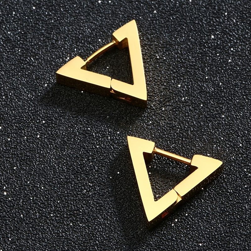 Stainless Steel Triangle Earring