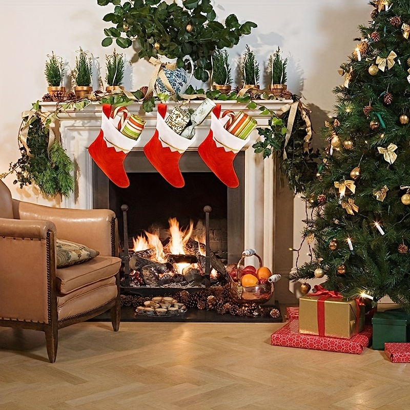 Calcetines navideños con diseño de ciervo para hombre y mujer, medias  gruesas y cálidas con estampado de copo de nieve y árbol de Navidad, regalo  de Año Nuevo