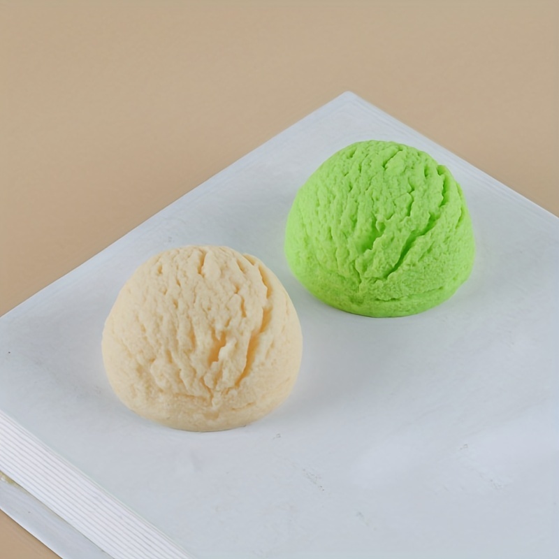 Mini Fake Ice Scoop Faux Ice Cream Scoop Chocolate Ice Cream Scoop Green  Tea Ice Cream Scoop Fake Ice Cream Faux Ice Cream Scoops Photo Prop 