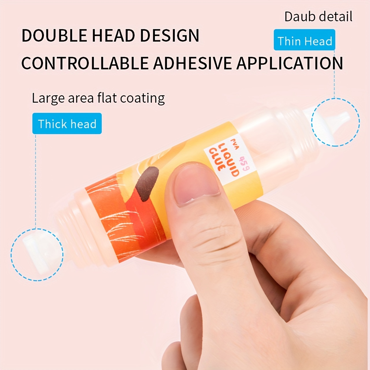 Double headed Liquid Glue Student Glue Transparent Liquid - Temu