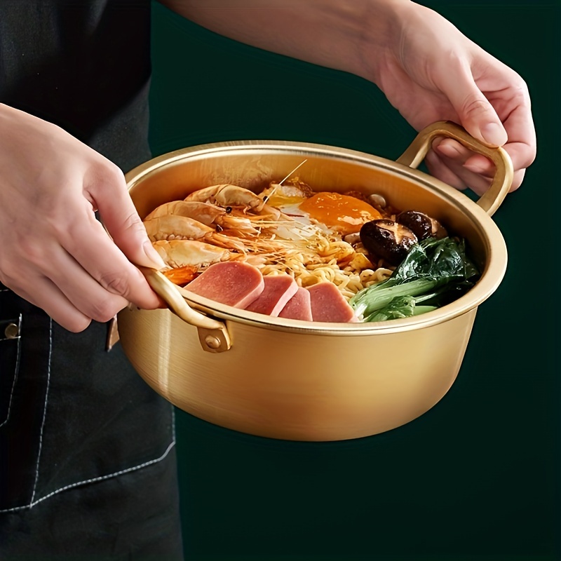 Korea Ramen Pot Pasta Pots Aluminum Soup Pot with Lid Noodles Milk