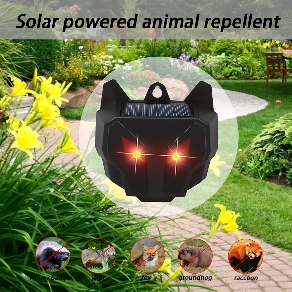 1pc Repellente Ultrasuoni Solare Animali Impermeabile - Temu Italy