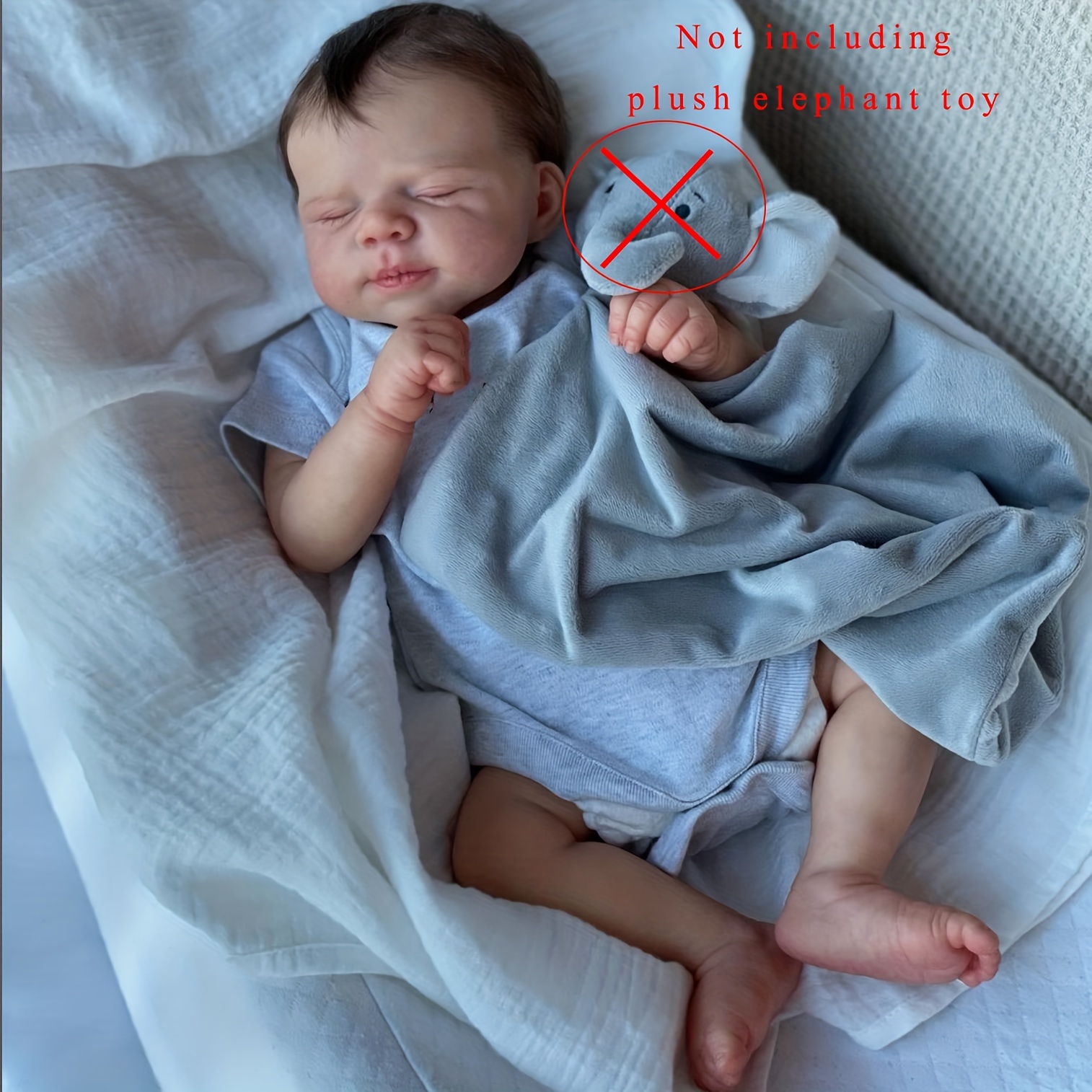 46 cm bébé reborn simulation bébé reborn bébé yeux bleus garçon