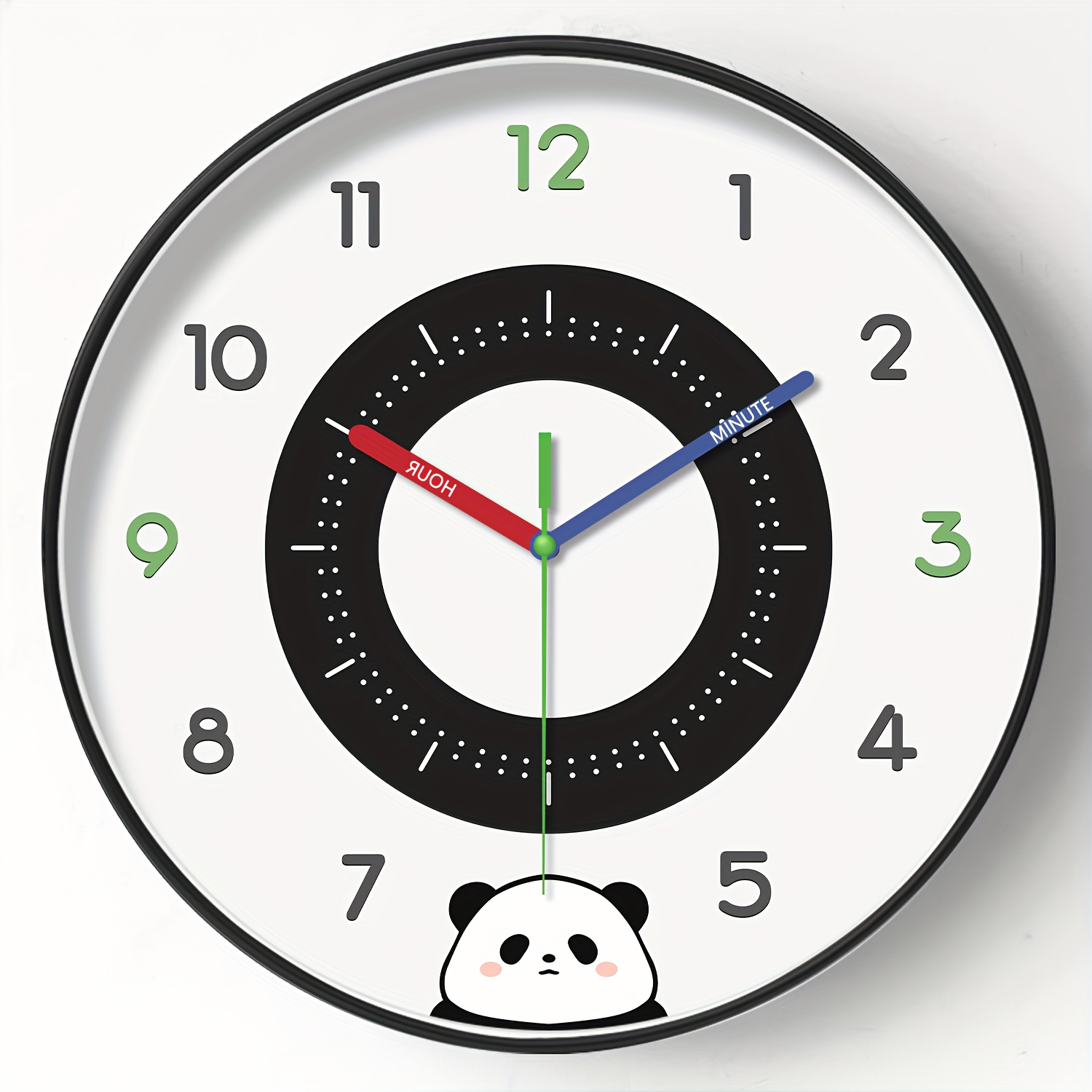 Buy Lazy Duke Happy Holiday Panda Cristmas White Dial Wall Clockl Design  Printed 10 Wall Clock Online at Low Prices in India 