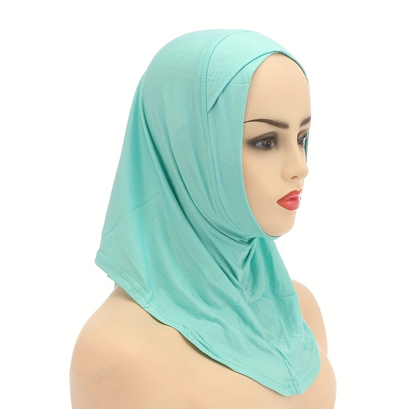 Standard Afvige gammel Solid Color Hijab Half Pack Headband Soft Sunscreen Retro Turban For Women  Outdoor - Jewelry & Accessories - Temu