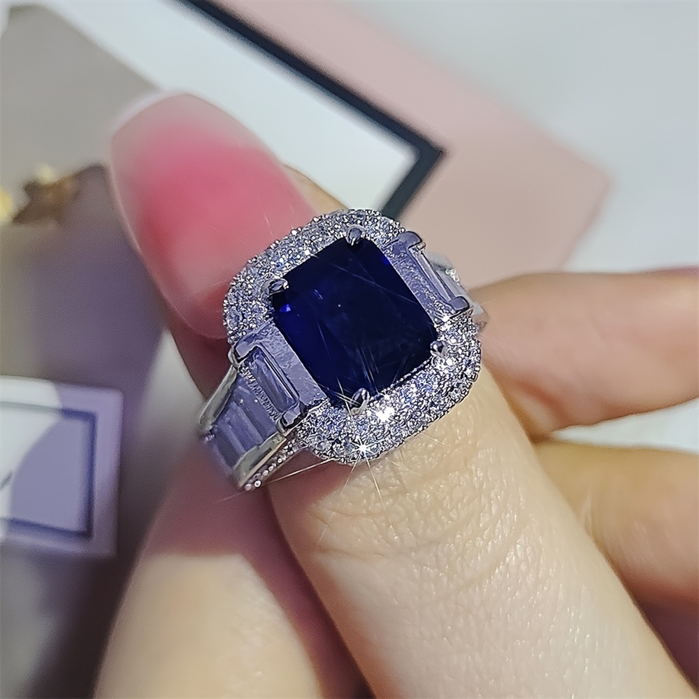 Big blue store diamond ring