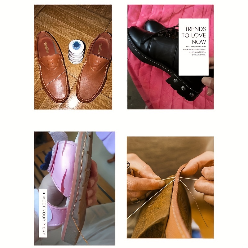 KA Kit d'aiguille d'alène de couture en cuir accessoire de bricolage  d'outils de couture à la main