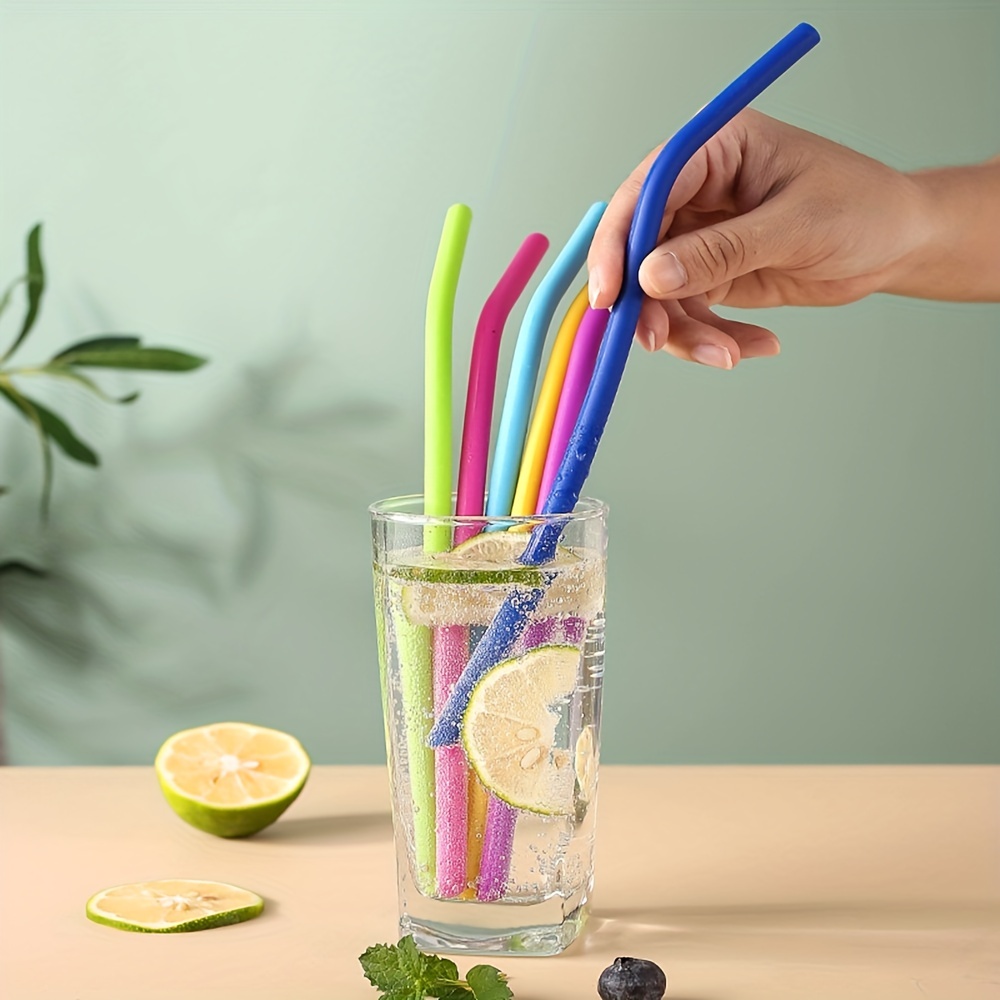 Softy Straws Premium Reusable Stainless Steel Drinking Straws With