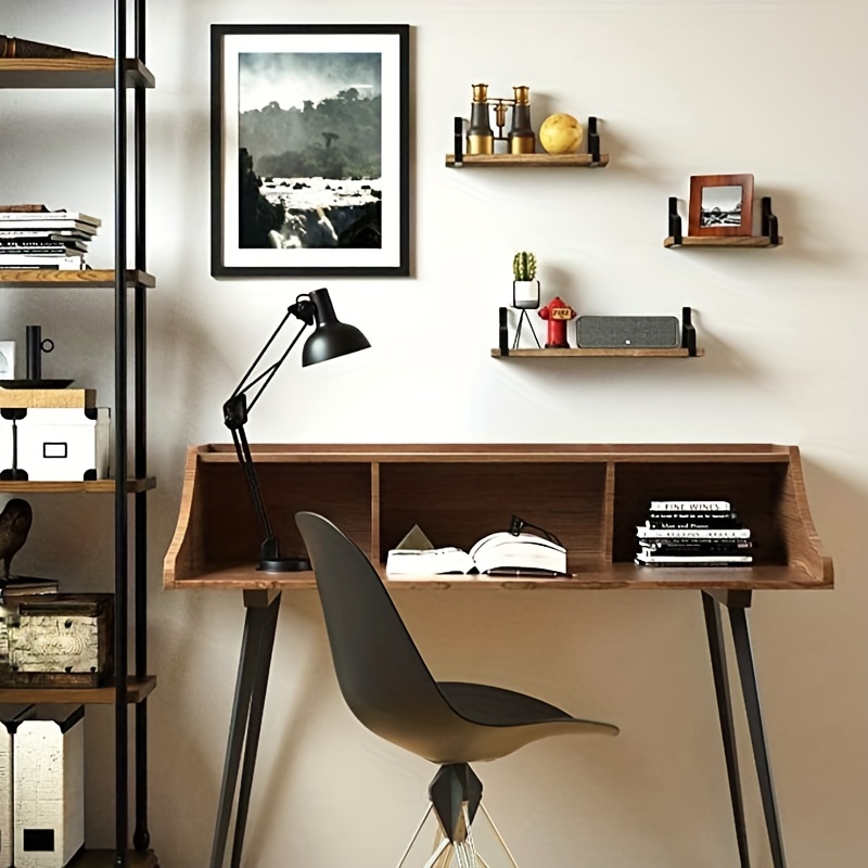 Rustic Wall Mounted Storage Shelf for Bedroom Living Room Bathroom Office