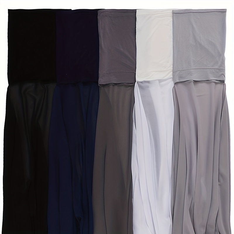 Solid Chiffon Hijab Soft Head Wrap Scarf Casual Turban Sunscreen Shawl