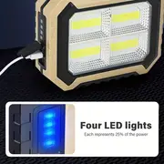 1pc LED Multi Light Source Portable Lights, USB Charging Flashlight, Outdoor Camping Searchlight, Can Charge Mobile Phones, Emergency Lighting Searchlight details 7