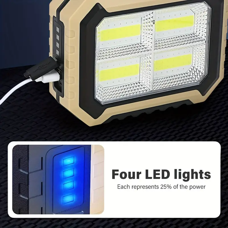 1pc LED Multi Light Source Portable Lights, USB Charging Flashlight, Outdoor Camping Searchlight, Can Charge Mobile Phones, Emergency Lighting Searchlight details 7