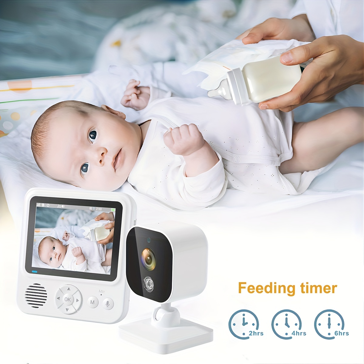 Monitor para bebé LCD de 2 8 pulgadas conversación - Temu