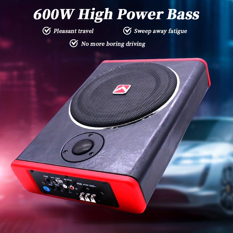 Reproductor De Coche Con Subwoofer Activo, Kit De Graves Y A