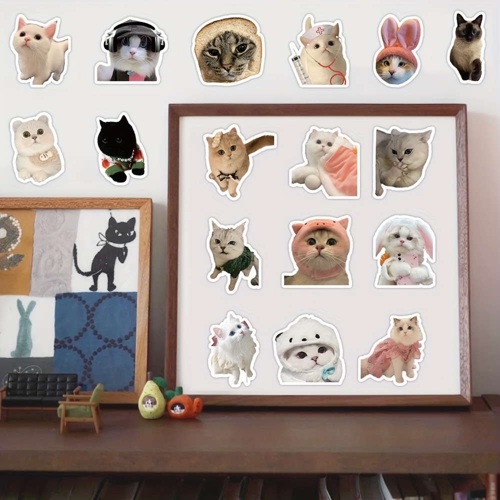 50 Adorable Cat Stickers Perfect For Laptops Water - Temu