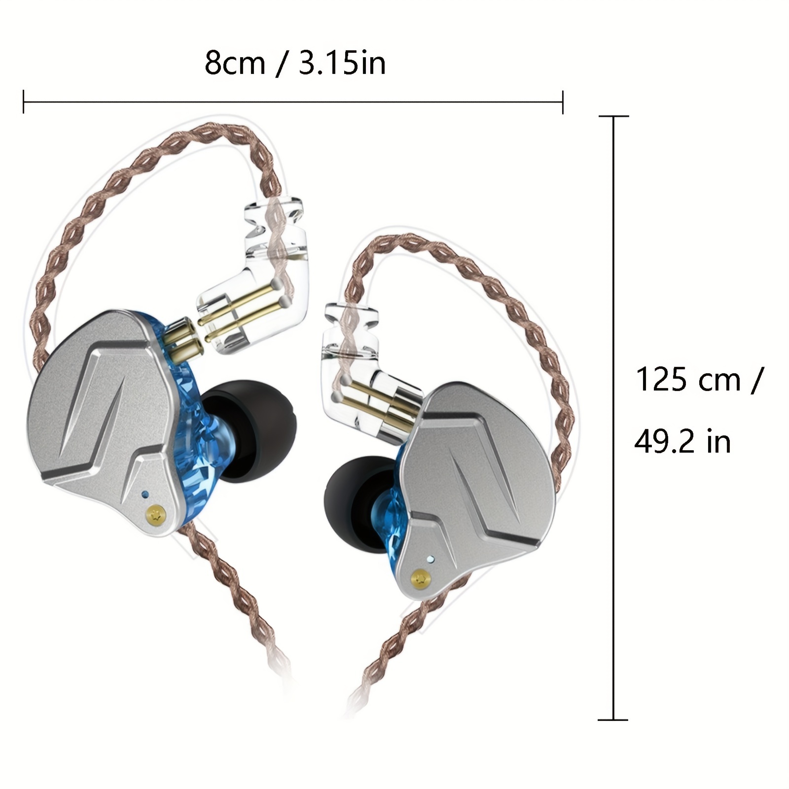 KZ ZSN Pro Dual Drivers 1BA 1DD Auriculares en el oído Auriculares HiFi  Power Bass Auriculares Auriculares de alta claridad Auriculares con cable