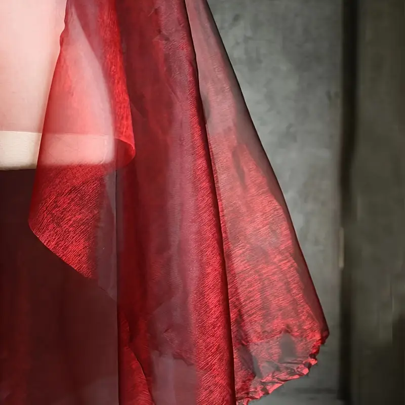 1pc two color red black burgundy mesh fabric suitable - Temu United Kingdom 1pc two color red black burgundy mesh fabric suitable - Temu United Kingdom