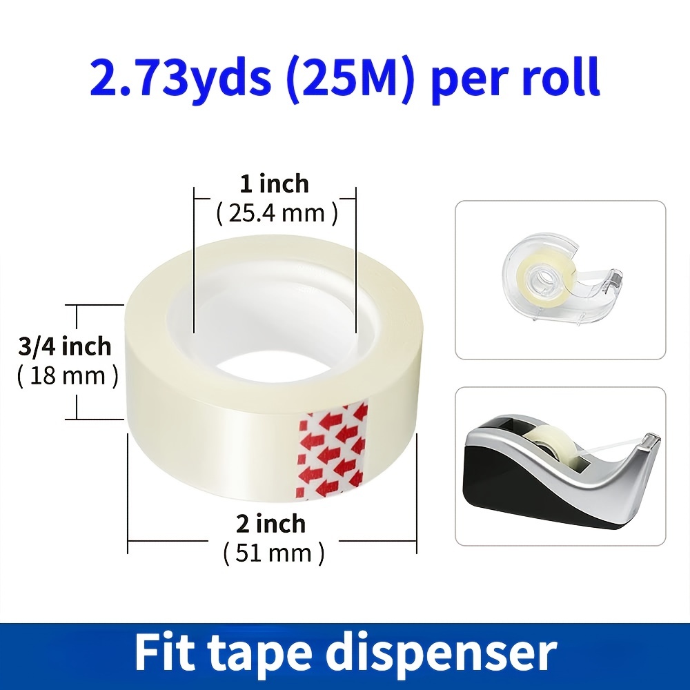 Pt Desktop Tape Dispenser - Non-skid Base - Weighted Tape Roll Dispenser -  Perfect For Office Home School (tape Not Included) - (2-pack)