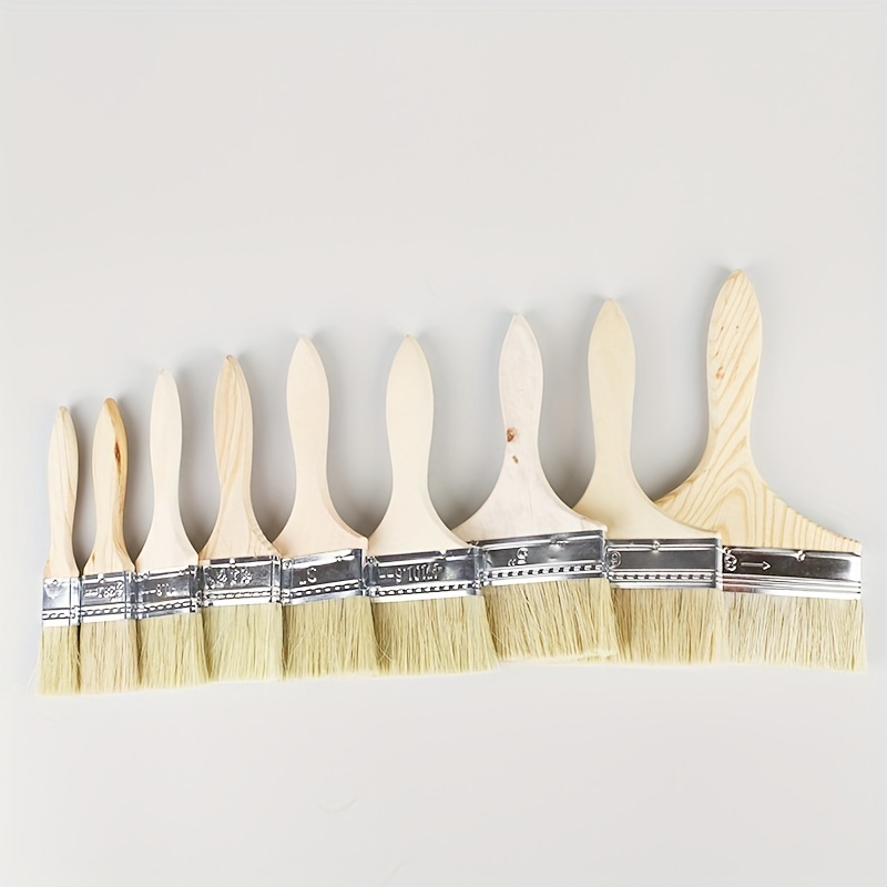 Paint Brushes With Treated Wooden Handles Professional Paint - Temu