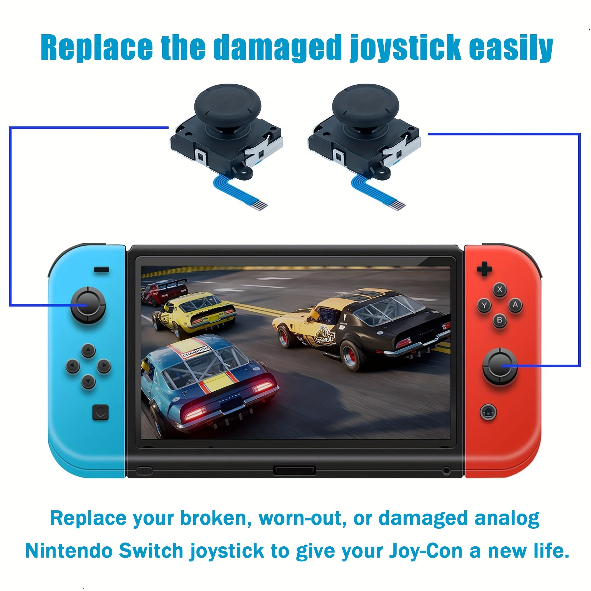 3D Joystick repair kit for Nintendo Switch Joy-con controllers