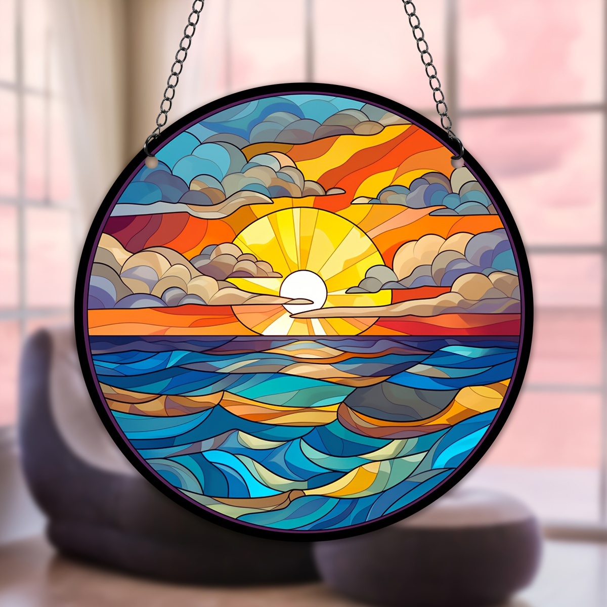 Attrape-soleil Teinté Pour Décoration De Lever Et De Coucher Du Soleil, 1  Pièce, Pour Tentures