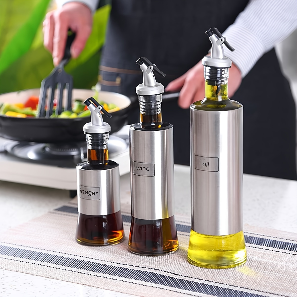 Bottiglia per olio per utensili da cucina Bottiglia per dispenser