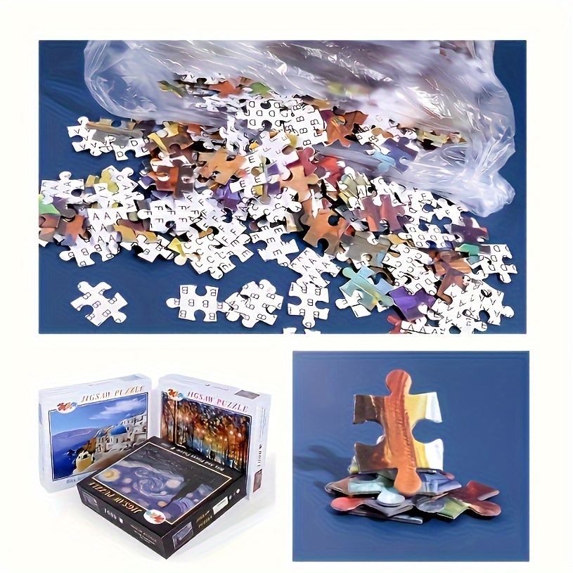 Acquista Adulti 1000 pezzi puzzle giocattoli decorazione della parete legno  500 pezzi pittura puzzle adolescenti legno gioventù cartone animato  animazione paesaggio gioco regalo