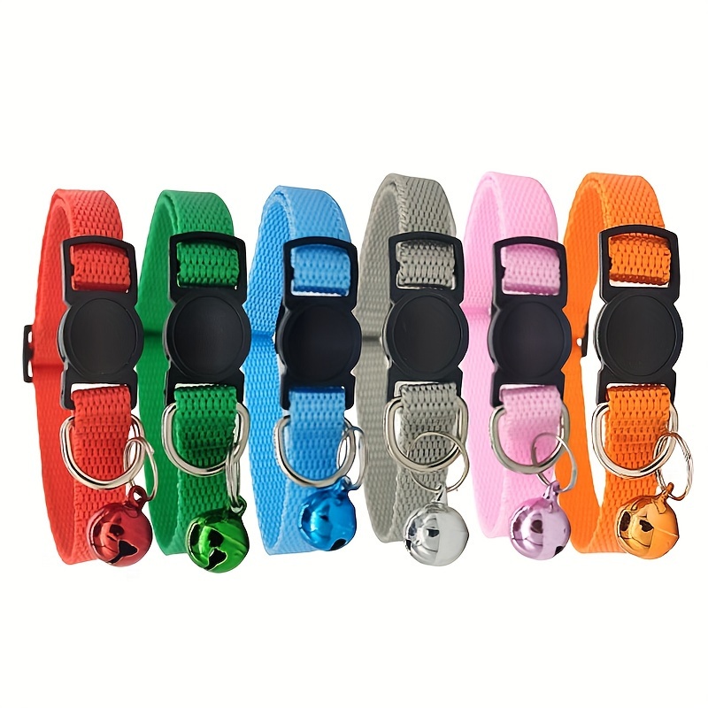 Nylon Cat Collar Personalized Solid Color Cat Collars Puppy - Temu ...