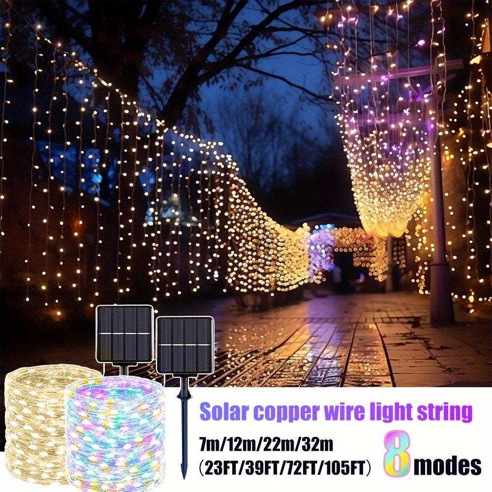 Luces Led solares Tira led decorativa exterior impermeable 2