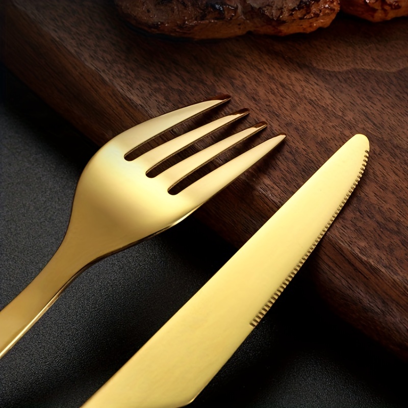 stainless steel outdoor travel hollow knife   set home western food pasta   tableware portable for outdoor mountaineering and camping travel Product details 5