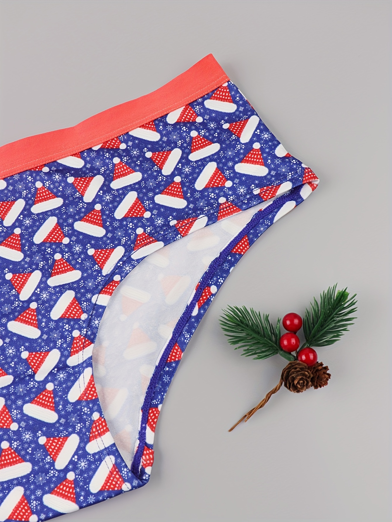 Plus Size Christmas Cute Panties Set Women's Plus Christmas - Temu