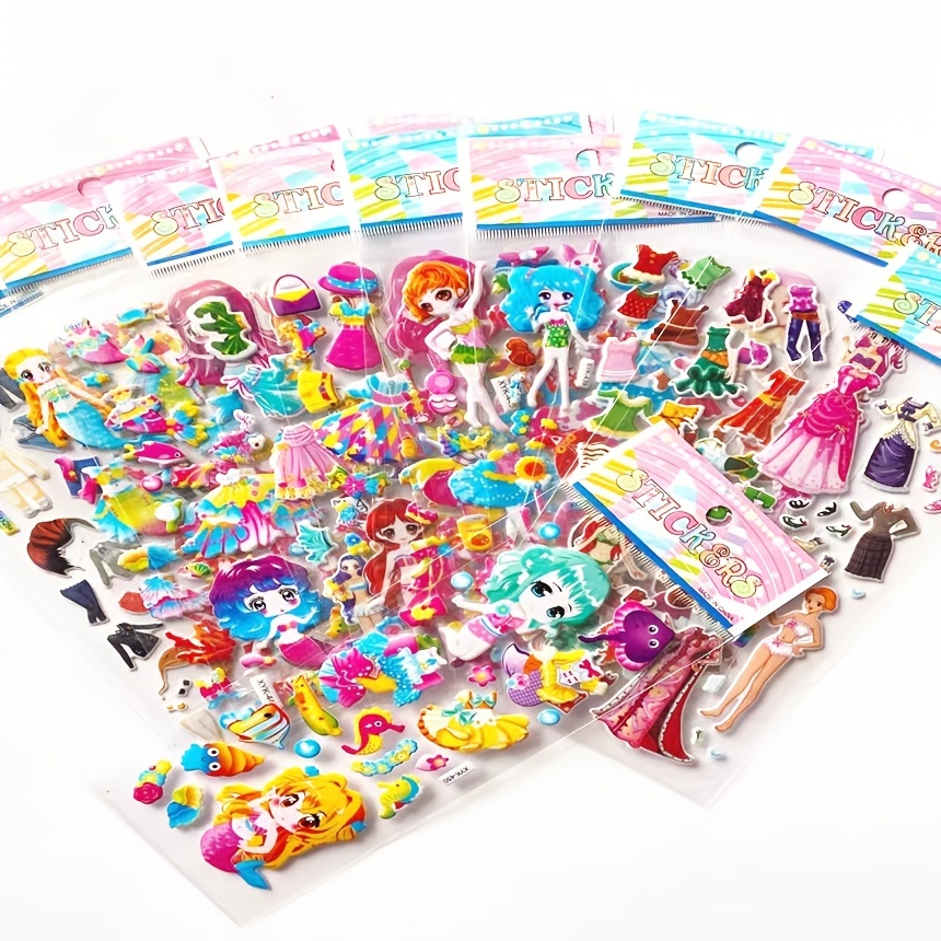 3d Stickers Puffy Stickers Variety Pack For Scrapbooking - Temu