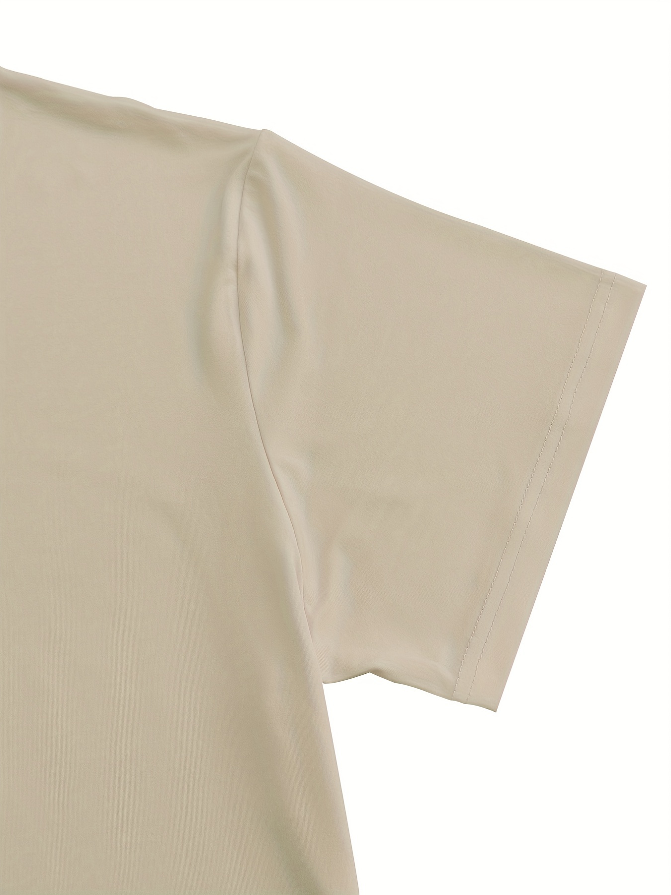 Plus Size Basic T-shirt, Women's Plus Plain Short Sleeve Round Neck Medium Stretch T-shirt