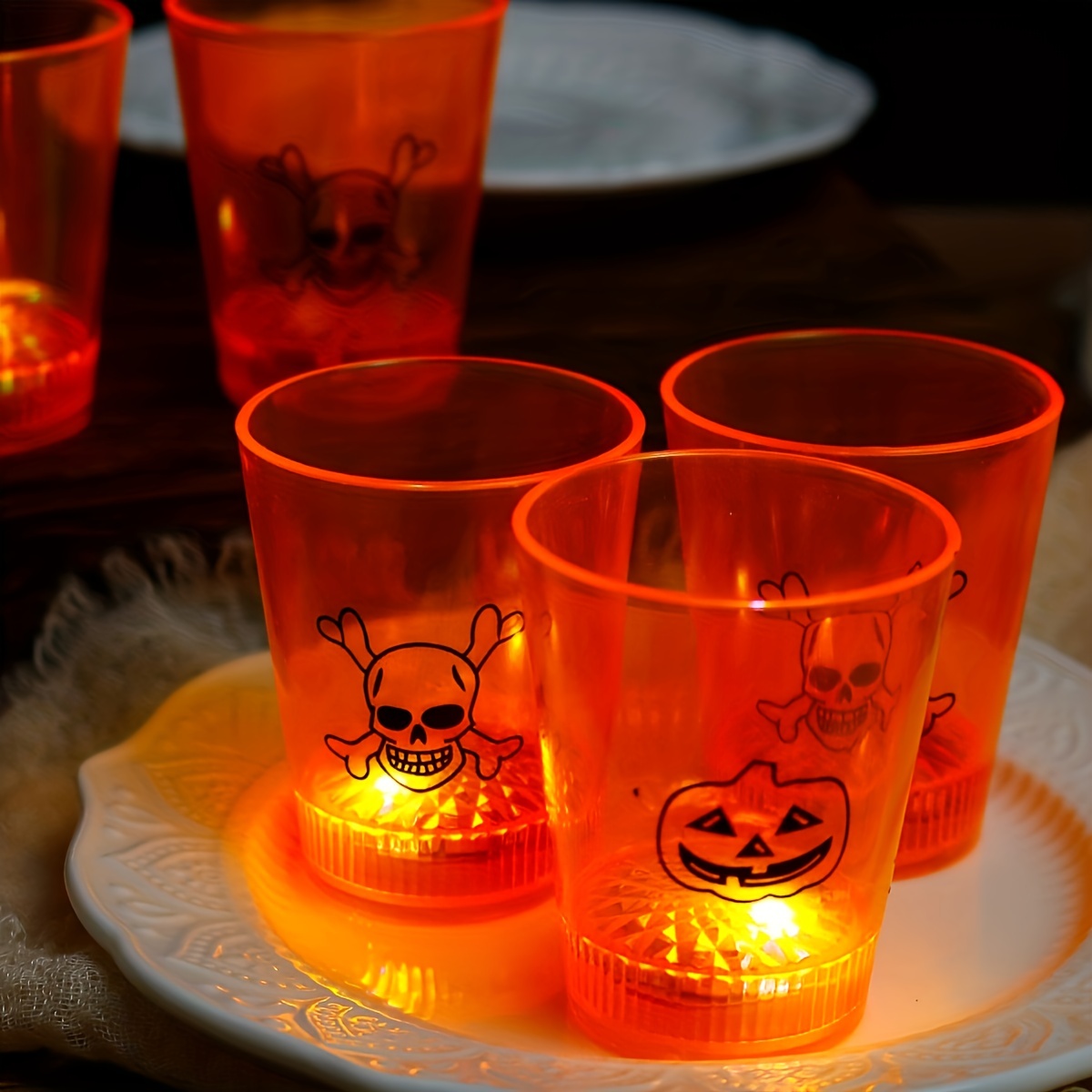 1pc Light Up Cups, Glow In The Dark Party Supplies, Colorful LED Glowing Cup  For Party, Birthday, Christmas, Disco