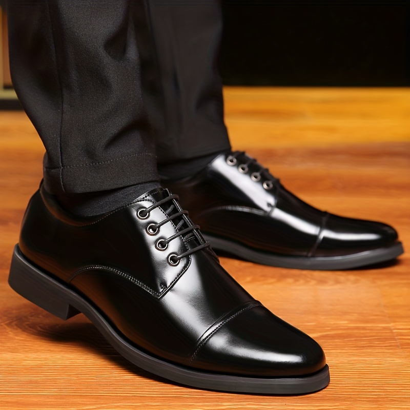 men s derby shoes lace front dress shoes men business formal details 2