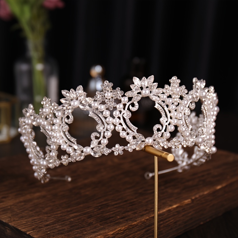 Corona e diademi di strass di cristallo argentato per la sposa Accessori  per capelli da sposa diadema corona da sposa di lusso Barque da donna - Temu  Italy