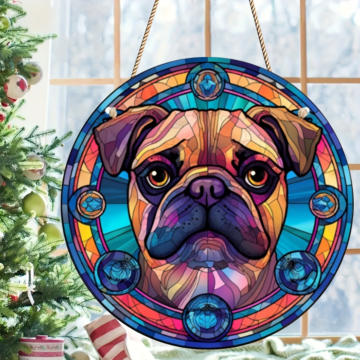 Double sided Dog Suncatcher Window Wall Hanging Ornament 3d - Temu