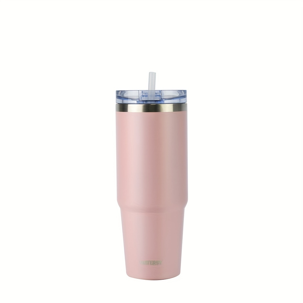 30oz Insulated Tumblers with Straw and Sip Lid with Handle, Leak Proof  Double Walled Stainless Steel - ASM090 - IdeaStage Promotional Products
