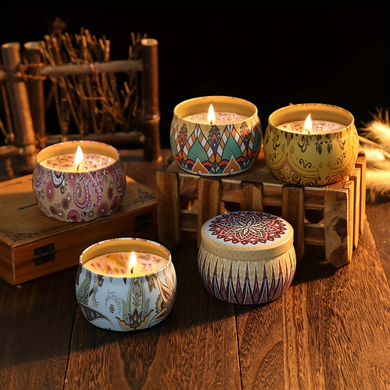 Handmade Soy Candles With Dried Flowers Scented Ceramic Mug - Temu