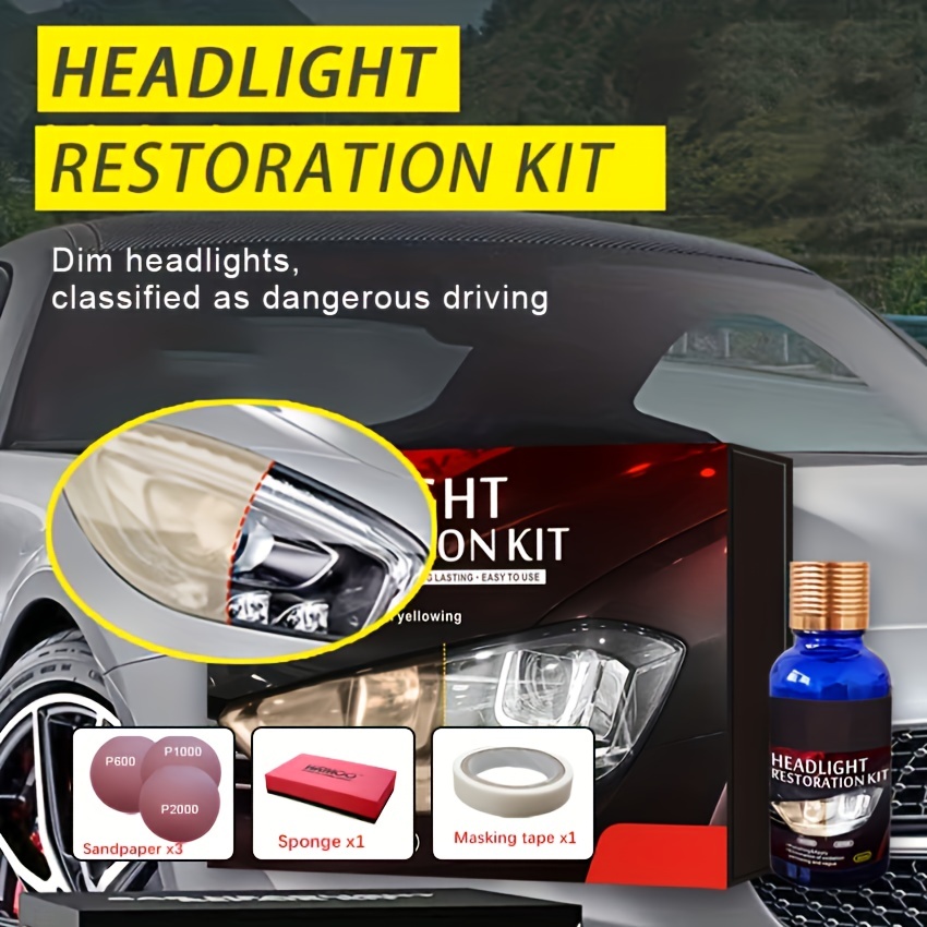 Car Hardness Headlight Polishing Kit Headlight Repair