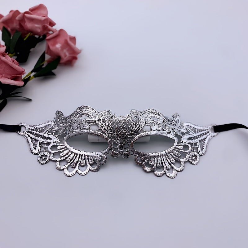 Masquerade Mask for Women Lace Masks Venetian Masquerade Party Costume Party Halloween Carnival Fit for Adults, Soft & Black