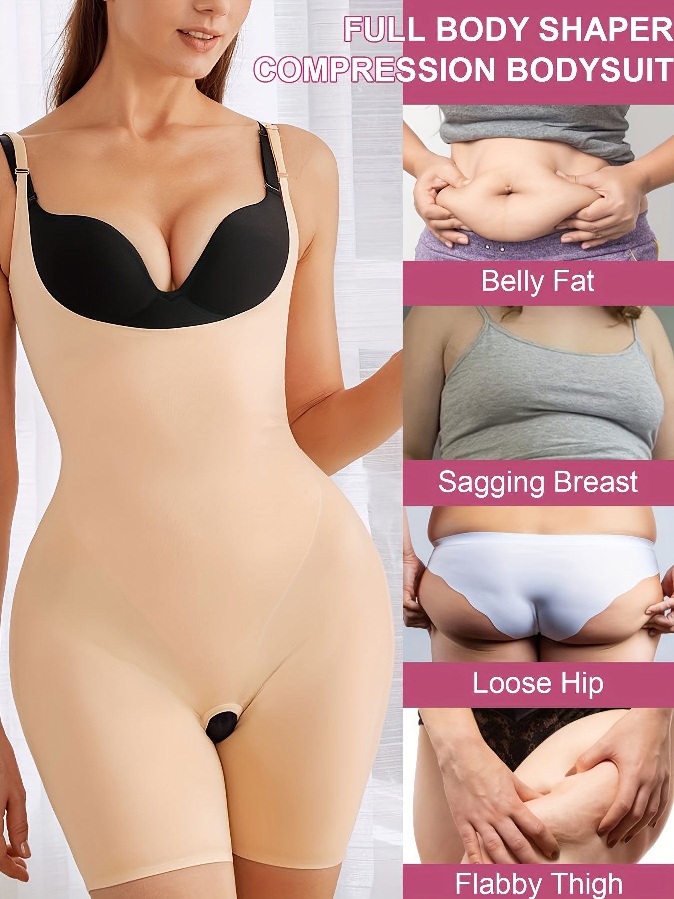 Women Full Body Shaper Compression Belly Tummy Control Shapewear