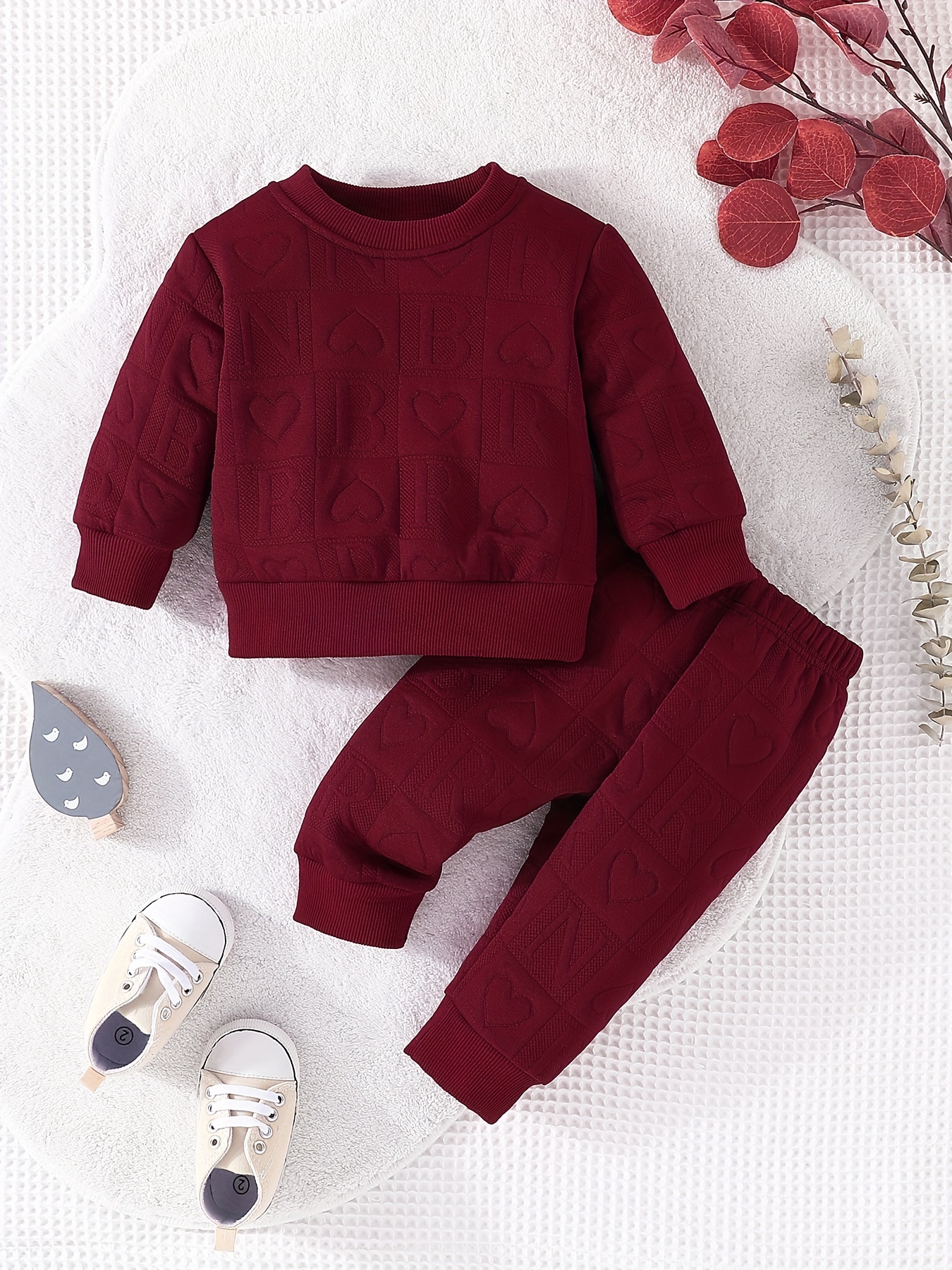 Burgundy deals baby clothes