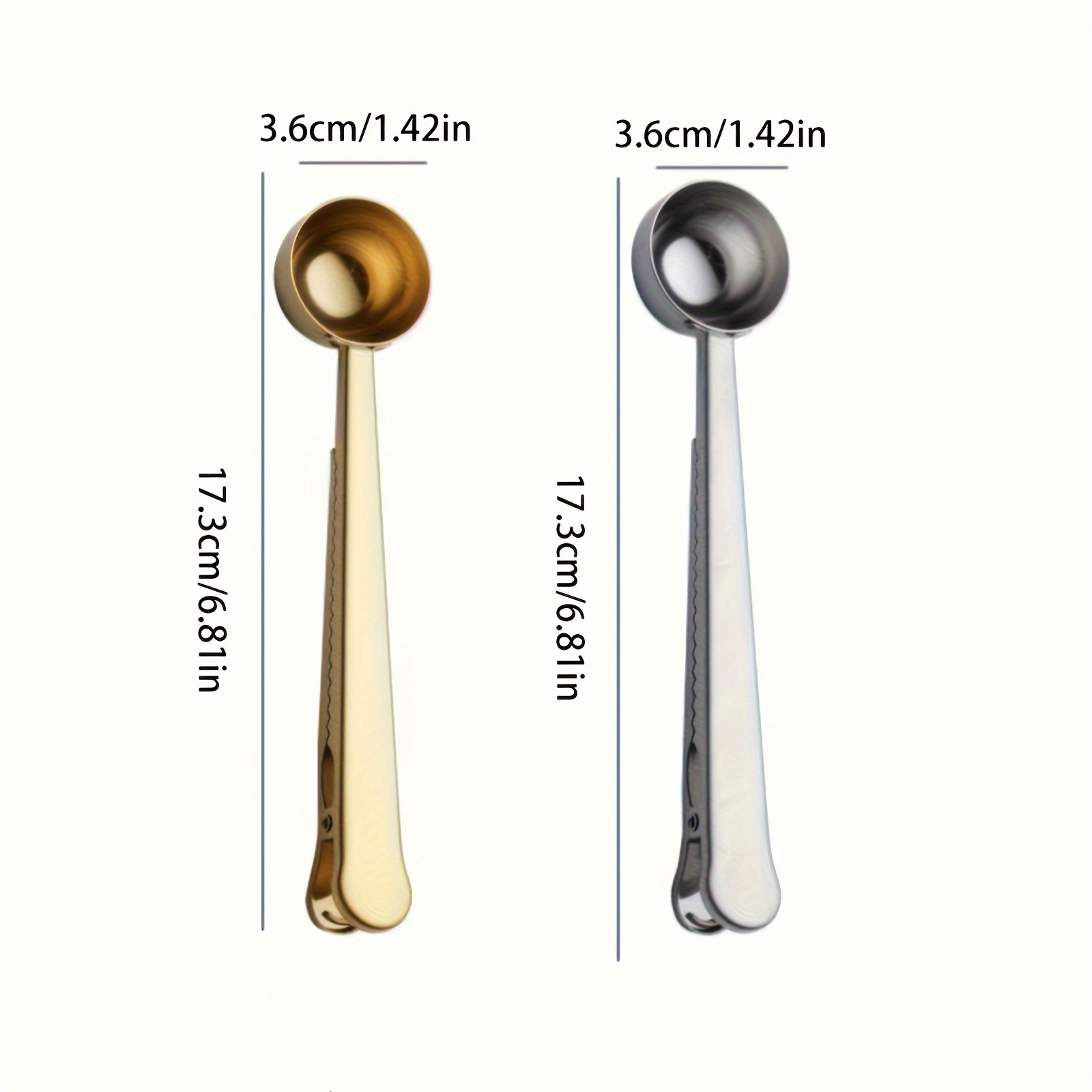 Stainless Steel 1 Tablespoon Measuring Coffee Scoop Spoon, Set of 3