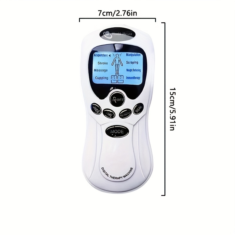 Electronic Muscle Stimulator, Dual Channel Micro Pulse Massager Full Body  Acupuncture And Relax Body, Pain Relief, Dual Output Electric Physical  Therapy Massager With Blue Screen Display, 8 Modes 15 Levels Massage  Strength