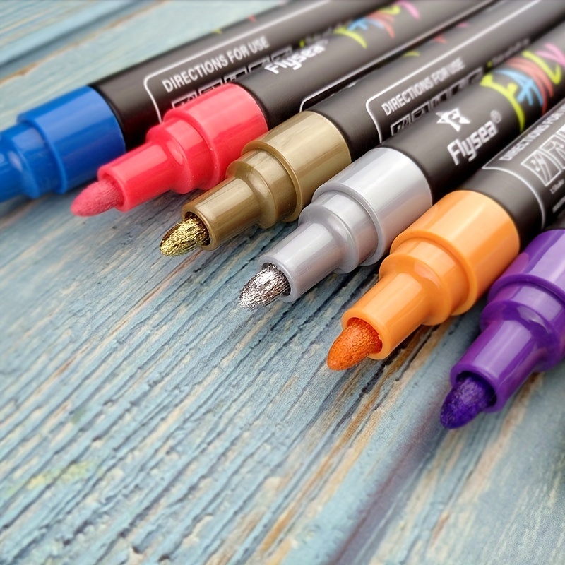 20 Colors Thick Metallic Markers - Temu